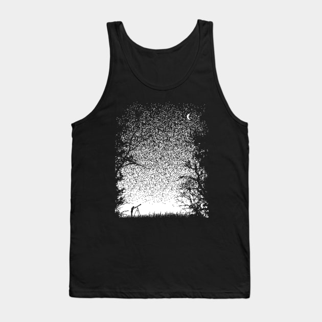 Pixel Space Tank Top by Daletheskater